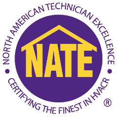 North American Technician Excellence (NATE) logo.