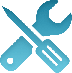 HVAC maintenance services icon.